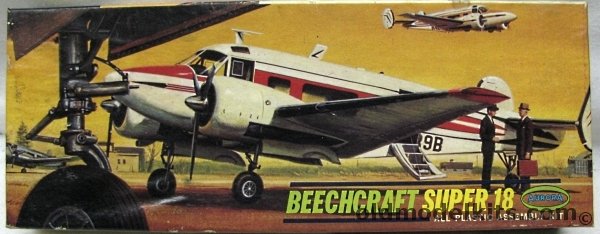 Aurora 1/60 Beechcraft Super 18 Larger 1/60 Scale, 83-79 plastic model kit